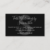 黒歯のホワイトニングのアフターケアのヒント 名刺 (正面)