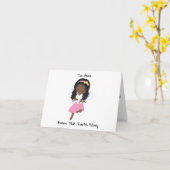 黒歯パーソナライズされたの妖精 カード (黄色い花)