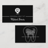 黒歯科モダン歯歯 名刺 (正面/裏面)