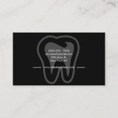 黒歯科モダン歯歯 名刺 (裏面)