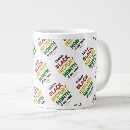 黒歴やる気を起こさせる月 ジャンボコーヒーマグカップ (正面右)