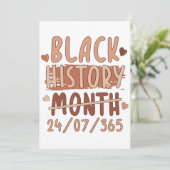 黒歴ヶ月アフロ・メラニン黒人女性アフロ 招待状 (スタンド正面)