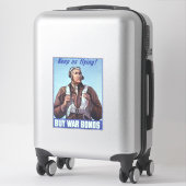 黒歴史のアイコン：第二次世界大戦の飛行士たち、アメリカのパイロットたち シール (スーツケース)