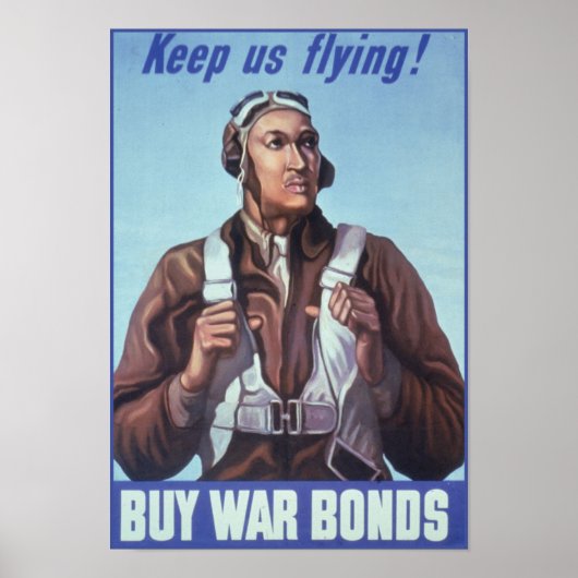 黒歴史のアイコン:第二次世界大戦の飛行士たち、アメリカのパイロットたち ポスター (正面)