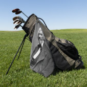 黒歴史のアイコン：老年期のフレデリック・ダグラス ゴルフタオル (グリーン)