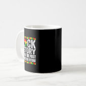 黒歴史教育は自由の本ブラックヒー コーヒーマグカップ (正面左)