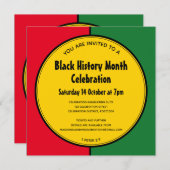 黒歴史月パーソナライズされたイベント招待状 招待状 (正面/裏面)