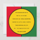 黒歴史月パーソナライズされたイベント招待状 招待状 (裏面)