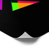 黒歴史月メラニン男性女性子供 ポスター (角)