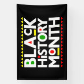 黒歴史月メラニン男性女性子供 横断幕 (縦)