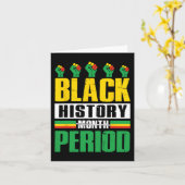 黒歴史月期期間Bhm African American Pr カード (黄色い花)