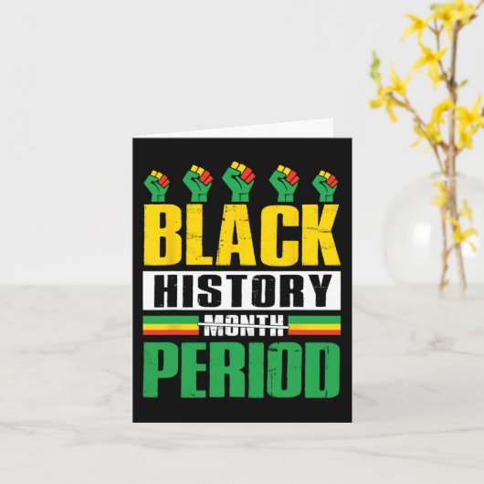 黒歴史月期期間Bhm African American Pr カード (黄色い花)