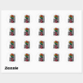 黒歴史月第一回米国国旗12日 ラウンドシール (シート)