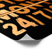 黒歴史月誇りを持った黒番24 7 365メラニンJ ポスター (角)