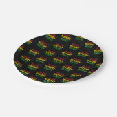 黒歴史月赤黄緑BHM ペーパープレート (アングル)