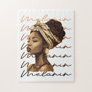 黒歴史月間アフリカンアメリカブラックメラニン ジグソーパズル