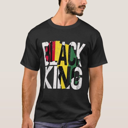 黒歴史月間アフリカンアメリカンブラックキング1 Tシャツ (正面)