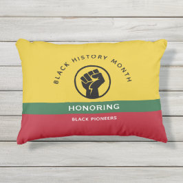 黒歴史月間アフリカンアメリカン曲線文字 アウトドアクッション