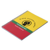 黒歴史月間アフリカンアメリカン曲線文字 ノートブック (左側)