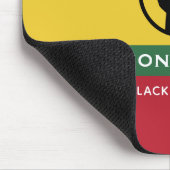 黒歴史月間アフリカンアメリカン曲線文字 マウスパッド (コーナー)