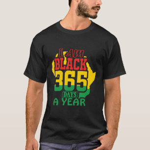黒歴史月間アフリカンアメリカン・ブラック365日 Tシャツ