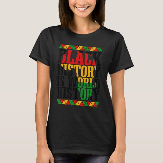 黒歴史月間アフリカ伝統 Tシャツ (正面)