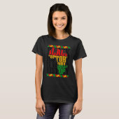 黒歴史月間アフリカ伝統 Tシャツ (正面フル)