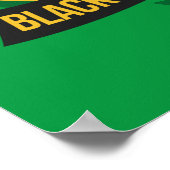 黒歴史月間アフリカ国旗の色のポスター ポスター (角)