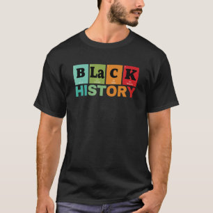 黒歴史月間アフリカ系アメリカ人プライドメラニン Tシャツ