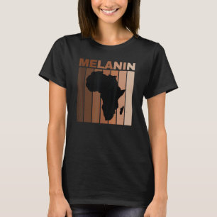 黒歴史月間アフリカ系アメリカ人プライドメラニン Tシャツ