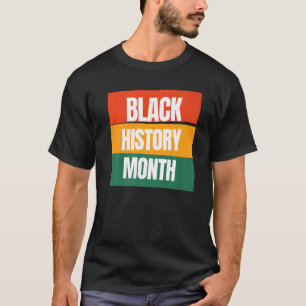 黒歴史月間アフリカ系アメリカ人プライドメラニン Tシャツ
