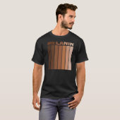 黒歴史月間アフリカ系アメリカ人プライドメラニン Tシャツ (正面フル)