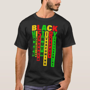黒歴史月間アフリカ系アメリカ人プライドメラニン Tシャツ