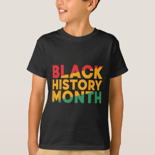 黒歴史月間アフリカ系アメリカ人プライドメンズウォム Tシャツ