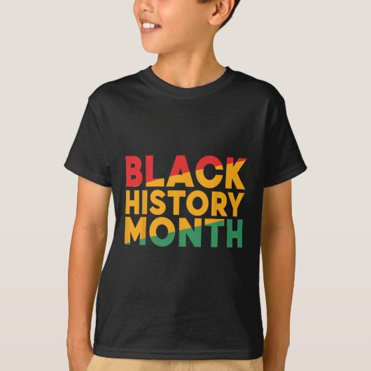 黒歴史月間アフリカ系アメリカ人プライドメンズウォム Tシャツ (正面)