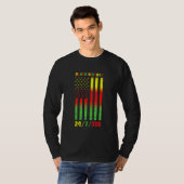 黒歴史月間247365アフリカ系アメリカ国旗P Tシャツ (正面フル)