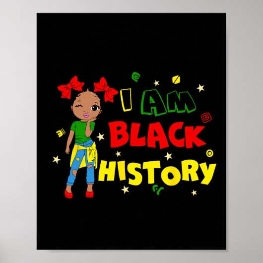 黒歴史月間 アフリカの子 ブラック 子供 T ポスター (正面)