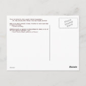 黒歴史月間、美しい女性レトロ ポストカード (裏面)