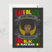 黒歴史月黒毎月の女性 ポストカード (正面/裏面)