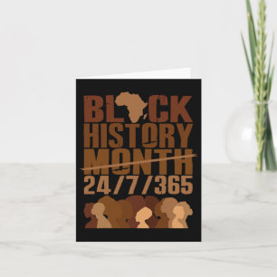 黒歴史月247365アフリカ系アメリカ人ブラック カード