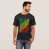 黒歴史月247365プライドアフリカ系アメリカ人_ Tシャツ (正面フル)