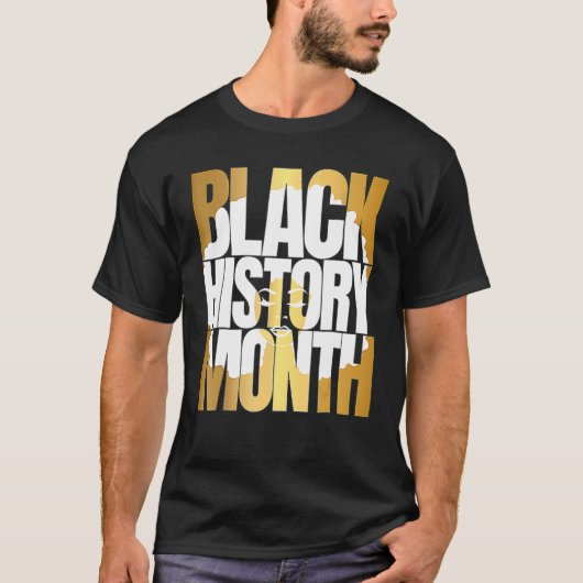 黒歴史月24 7 BHMアフリカプライドメンズウォム Tシャツ (正面)