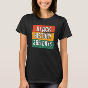 黒歴史月365日アフリカンアメリカン・プリッド Tシャツ