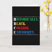 黒歴史 Hbcu 歴史的に黒い大学と カード (黄色い花)