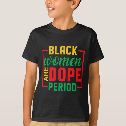 黒歴月メラニン黒人女性は薬P Tシャツ (正面)