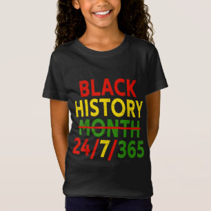 黒歴月247365アフリカメラニンブラックG Tシャツ
