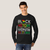 黒歴月247365アフリカメラニンブラックM Tシャツ (正面フル)