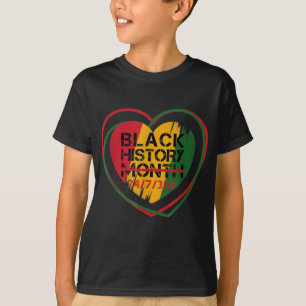 黒歴月247365アフリカメラニンブラックP Tシャツ