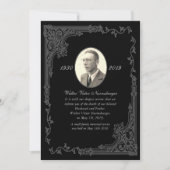 黒死告伝統的示票 案内状 (正面)