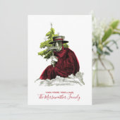 黒死病サンタ。ベビーは外でコビデだ カード (スタンド正面)